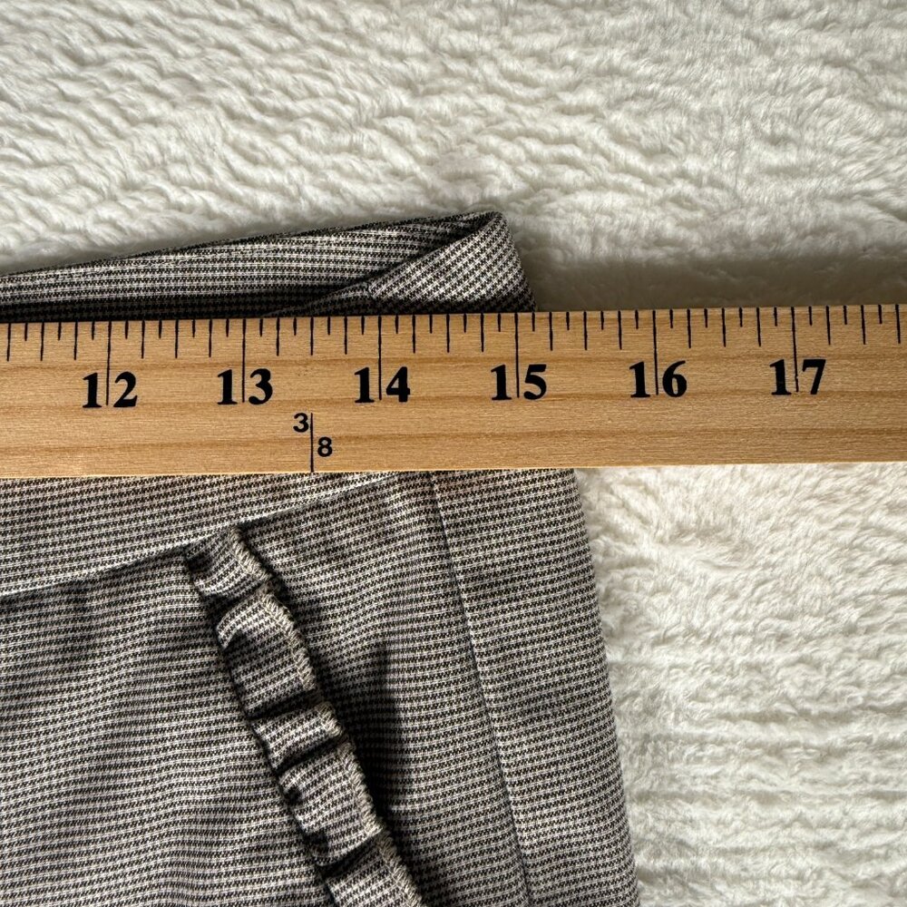 Zara Basic Collection Black White Houndstooth Ruf… - image 8